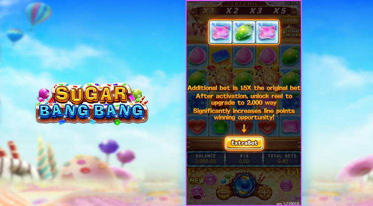 Sugar Bang Bang slot game – Extra Bet